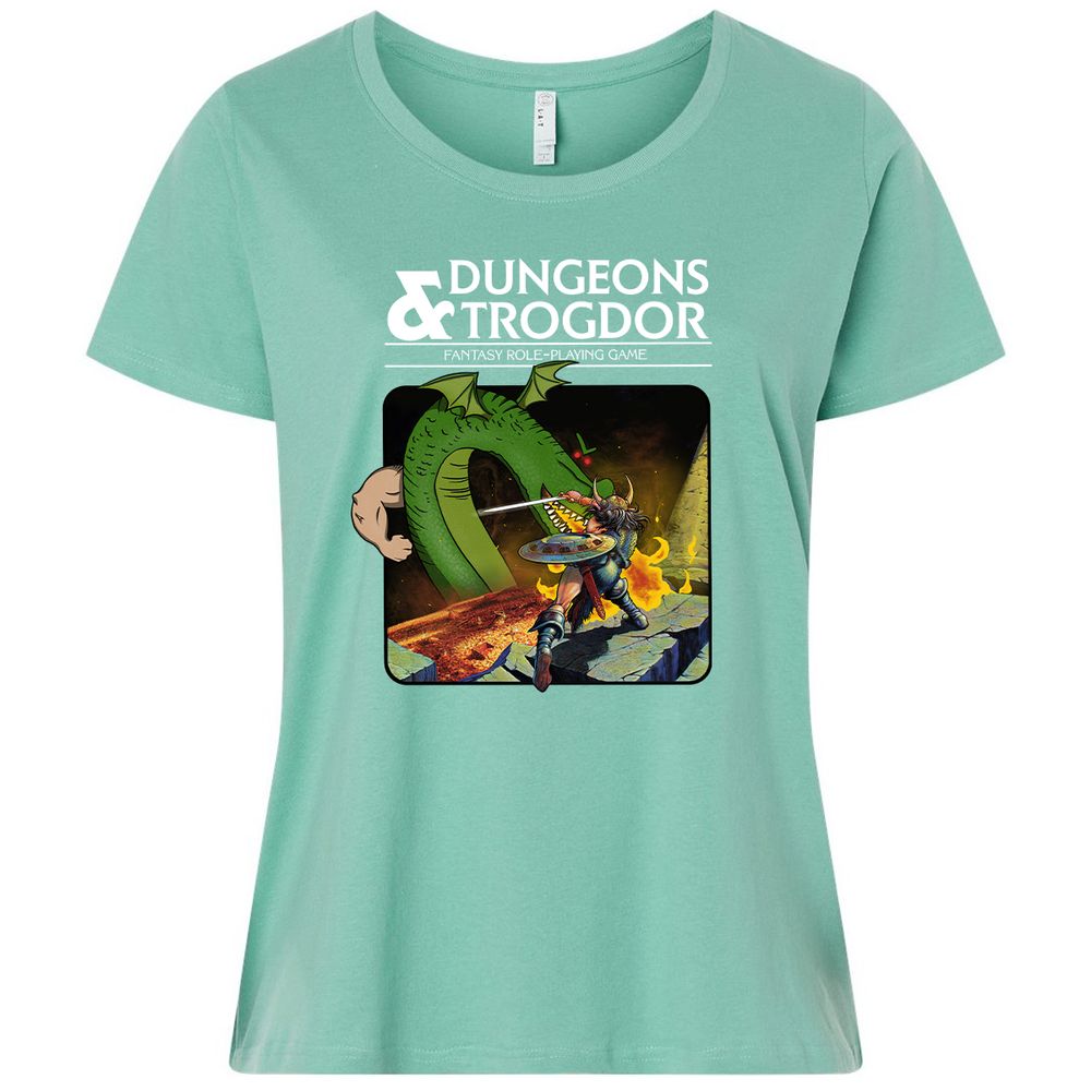 Trogdor Ladies Curvy Jersey - Saltwater - 7