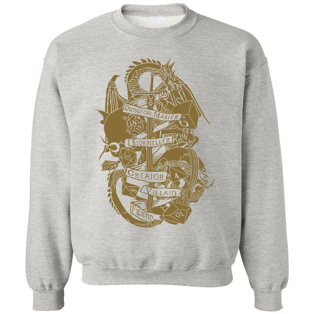 Dungeon Master Dragon Classic Unisex Sweatshirt - Ash - 8