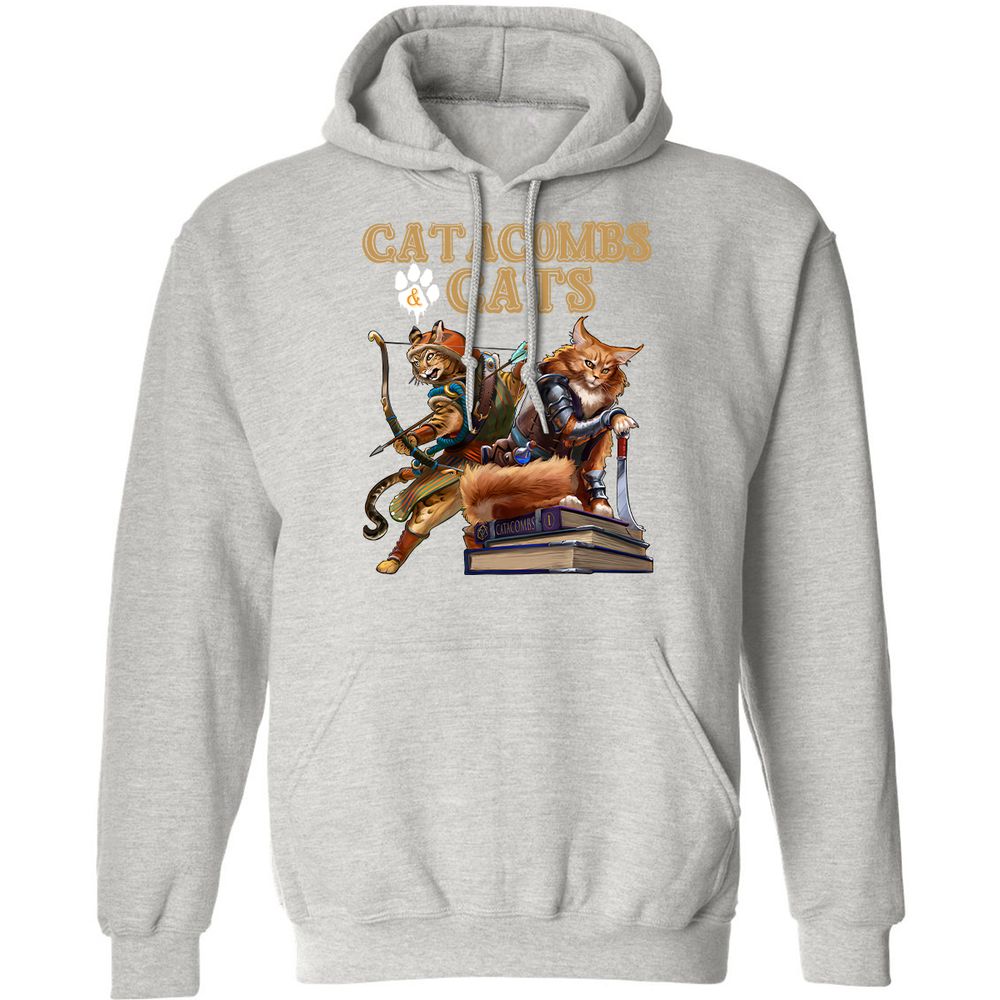 Catacombs & Cats Classic Unisex Hoodie - Ash - 8