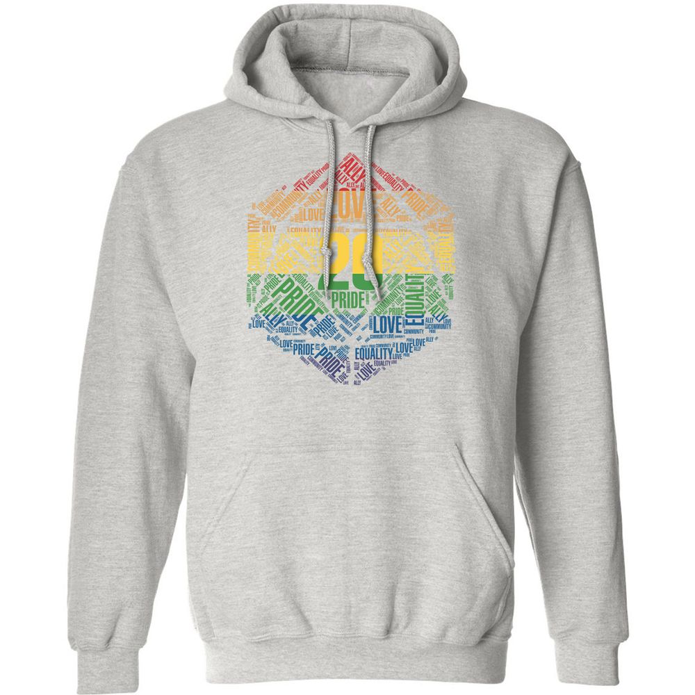 D20 Pride Classic Unisex Hoodie - Ash - 8