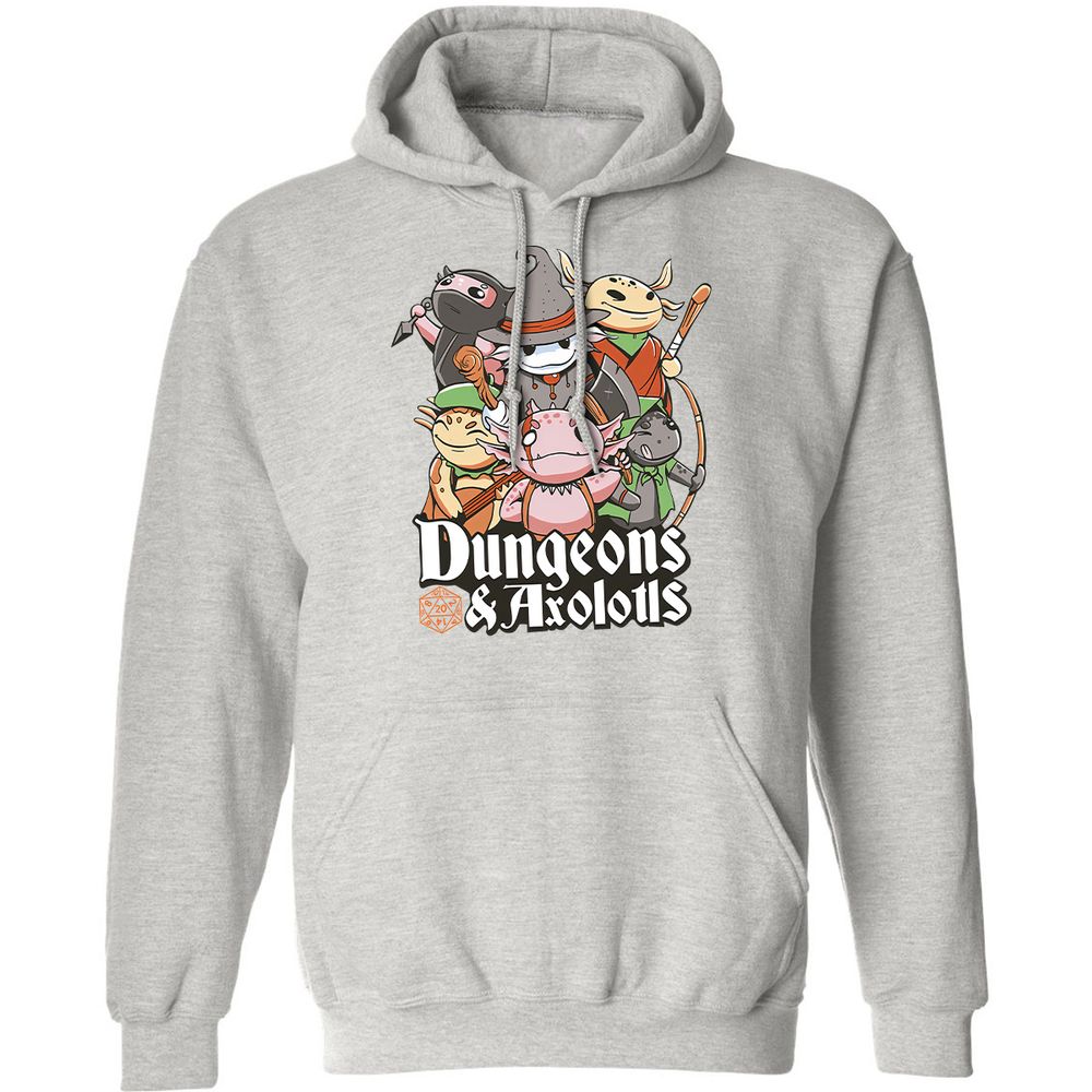 Dungeons And Axolotls Classic Unisex Hoodie - Ash - 8