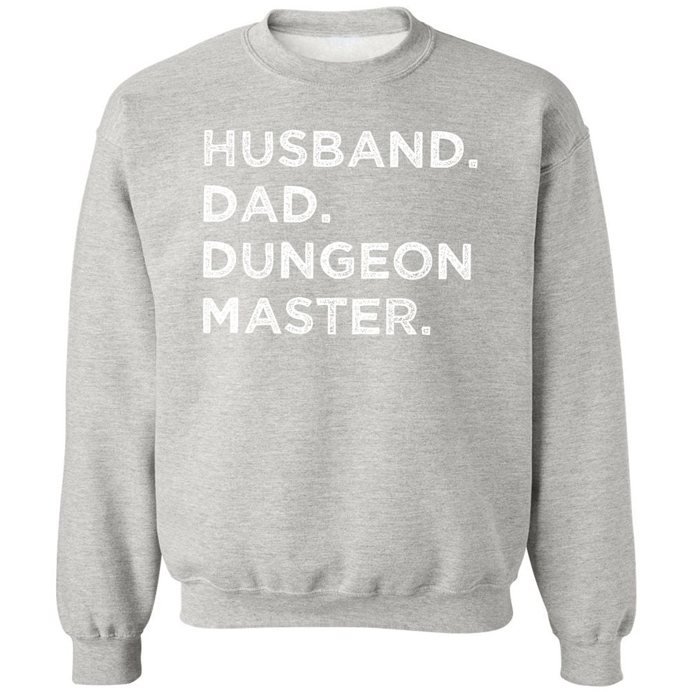 Husband Dad Dungeon Master Classic Unisex Sweatshirt - Ash - 8