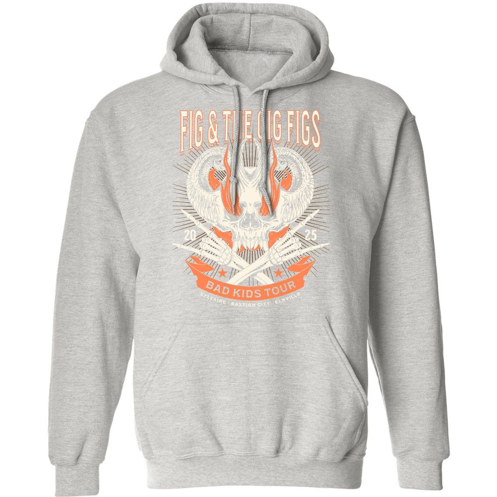 Fig and the Cig Figs, Dimension 20 Classic Unisex Hoodie - Ash - 8