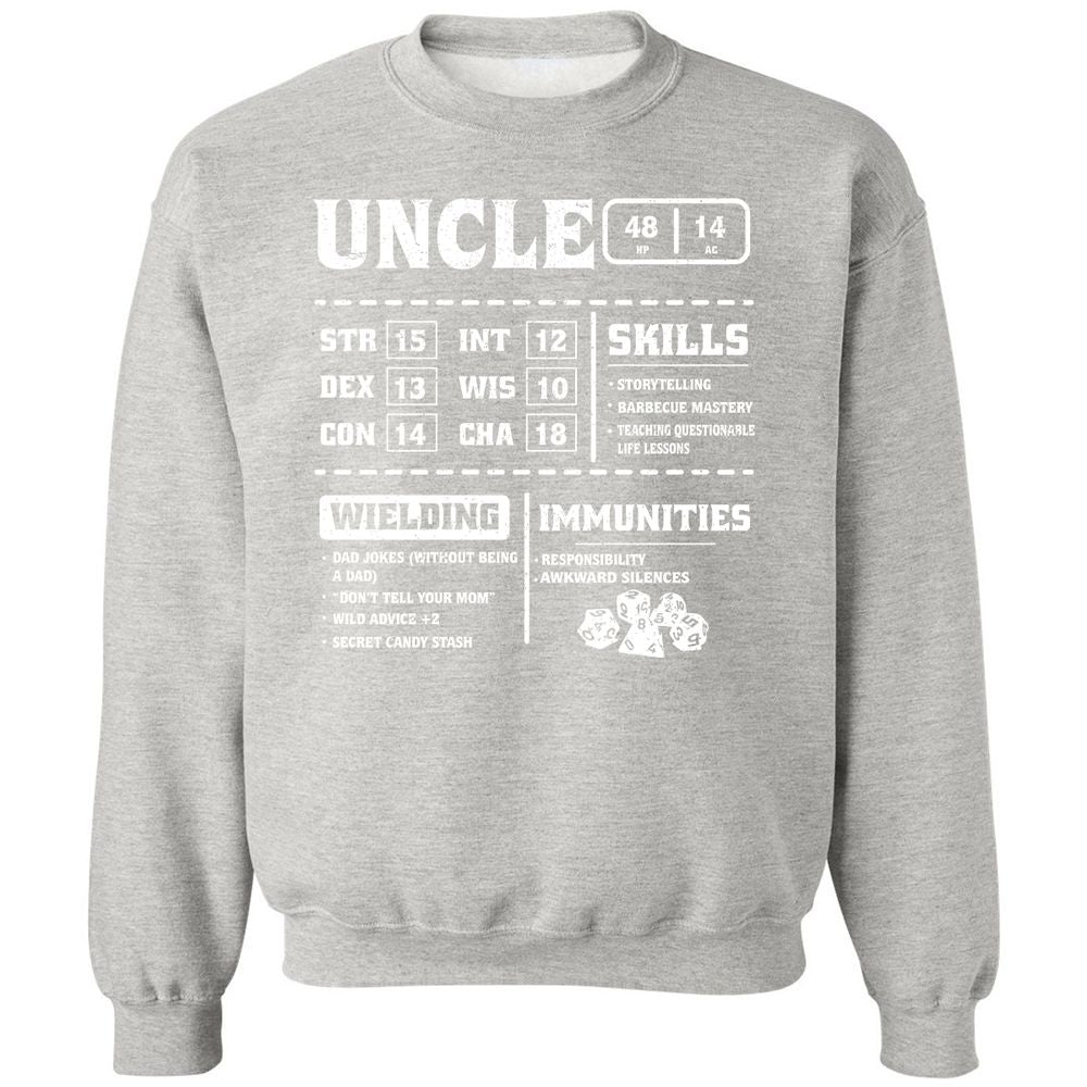 Uncle Stats Classic Unisex Sweatshirt - Ash - 8