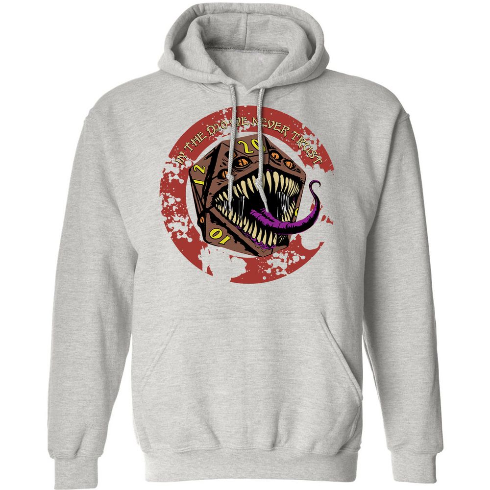 In The D20 We Never Trust Classic Unisex Hoodie - Ash - 8