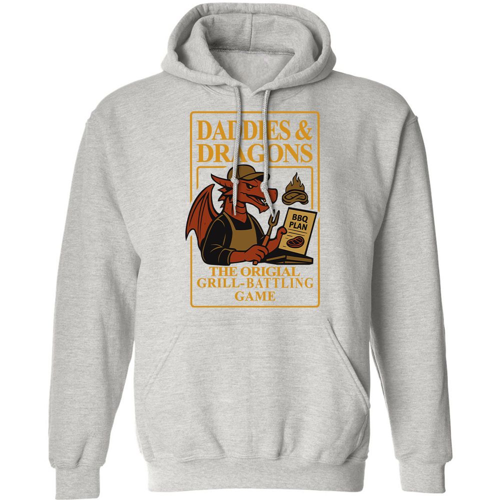 Daddies & Dragons Classic Unisex Hoodie - Ash - 8