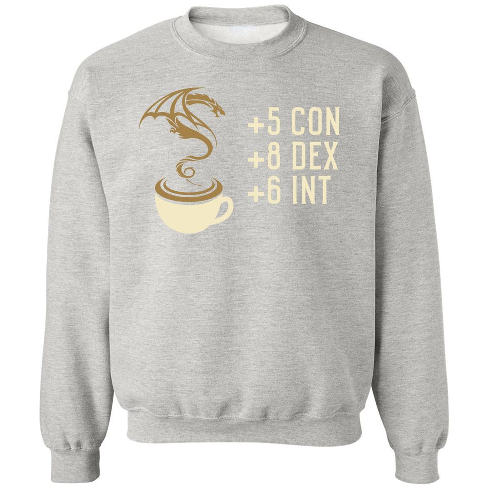 Coffee Dragon Classic Unisex Sweatshirt - Ash - 8