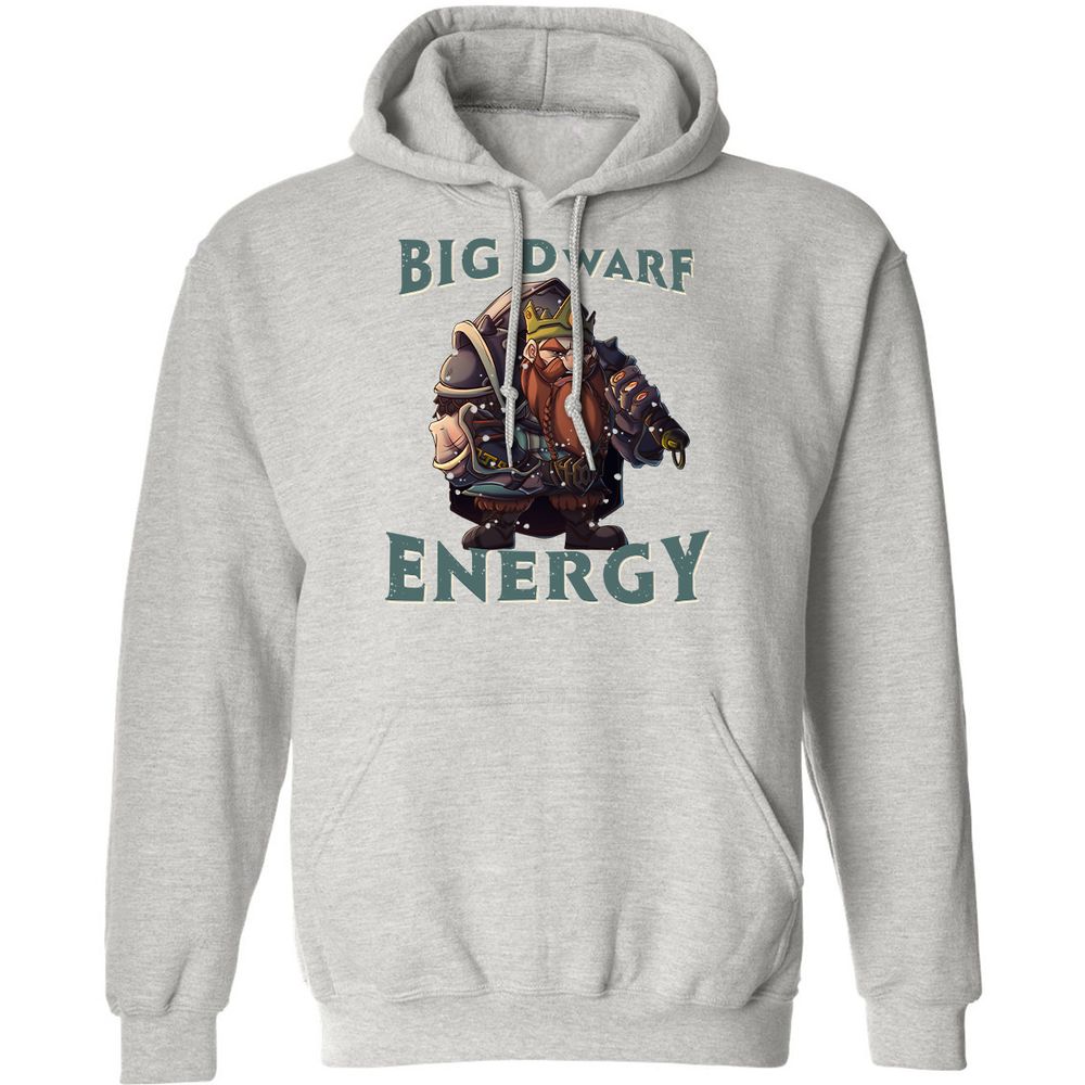 Big Dwarf Energy Classic Unisex Hoodie - Ash - 8