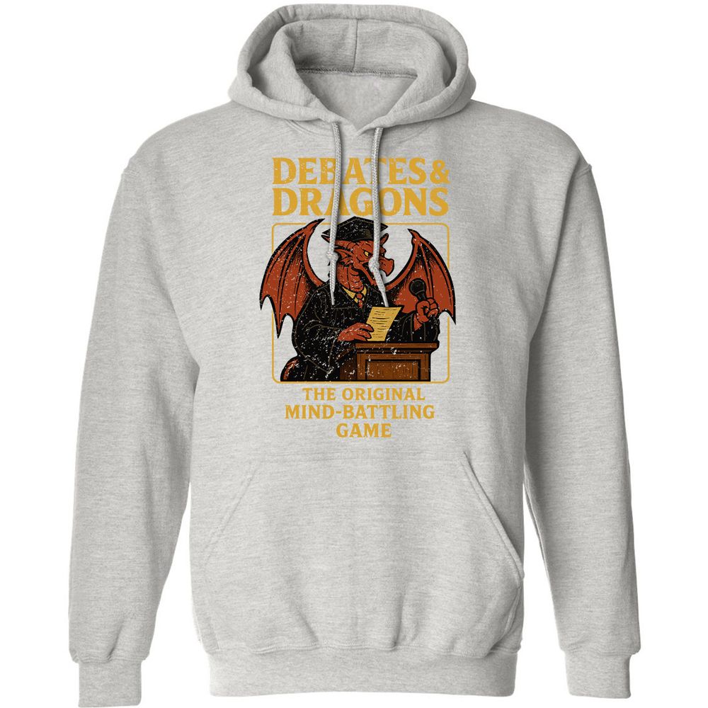 Debates & Dragons Classic Unisex Hoodie - Ash - 8