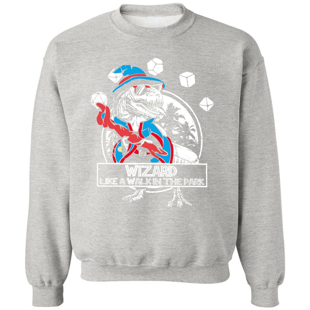 Wizard Like The Walk In The Park Classic Unisex Sweatshirt - Ash - 8