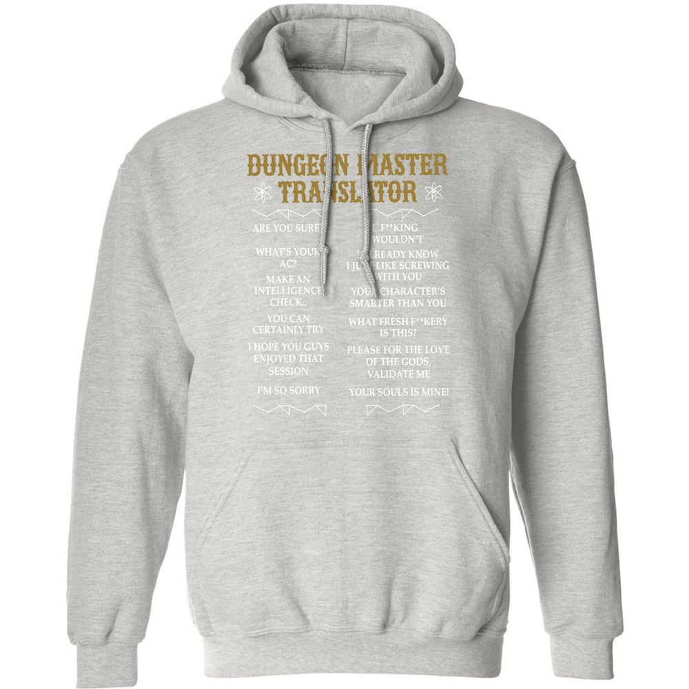 Dungeon Master Translator Classic Unisex Hoodie - Ash - 8