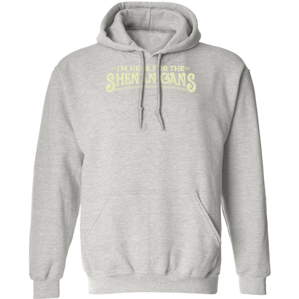 Here For The Shenanigans Classic Unisex Hoodie - Ash - 8