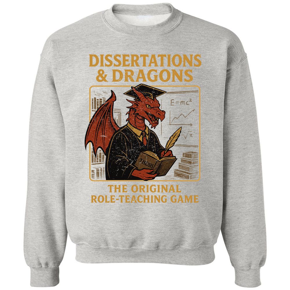 Disserations & Dragons Classic Unisex Sweatshirt - Ash - 8