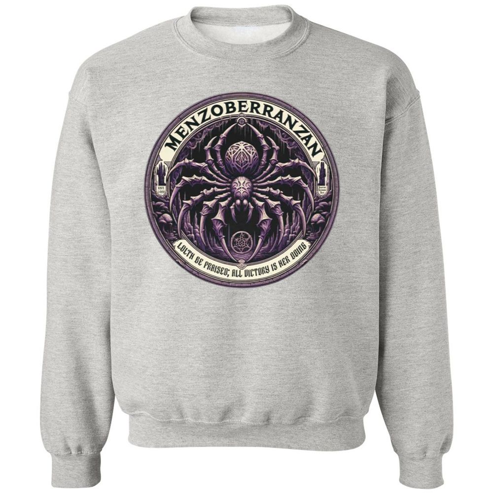 Menzoberranzan Lolth Be Praised Classic Unisex Sweatshirt - Ash - 8