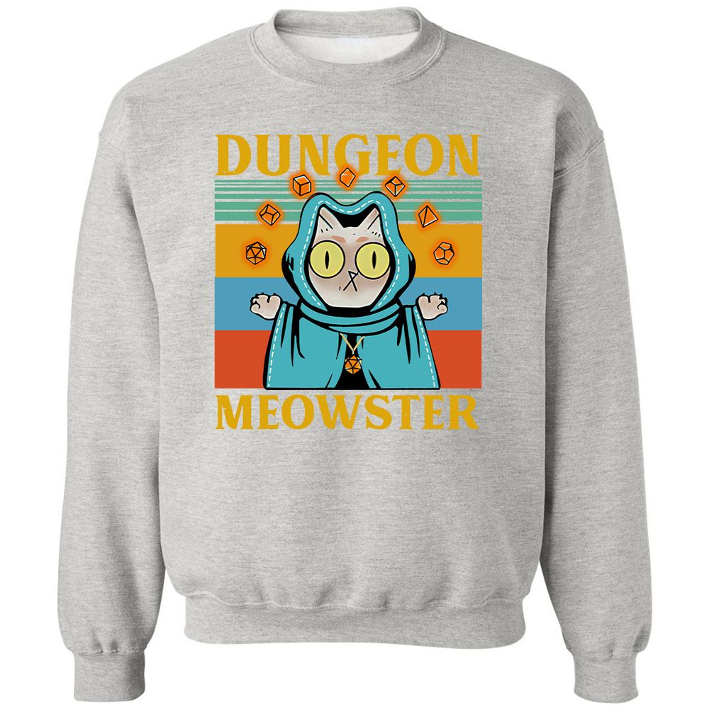 Dungeon Meowster Classic Unisex Sweatshirt - Ash - 8