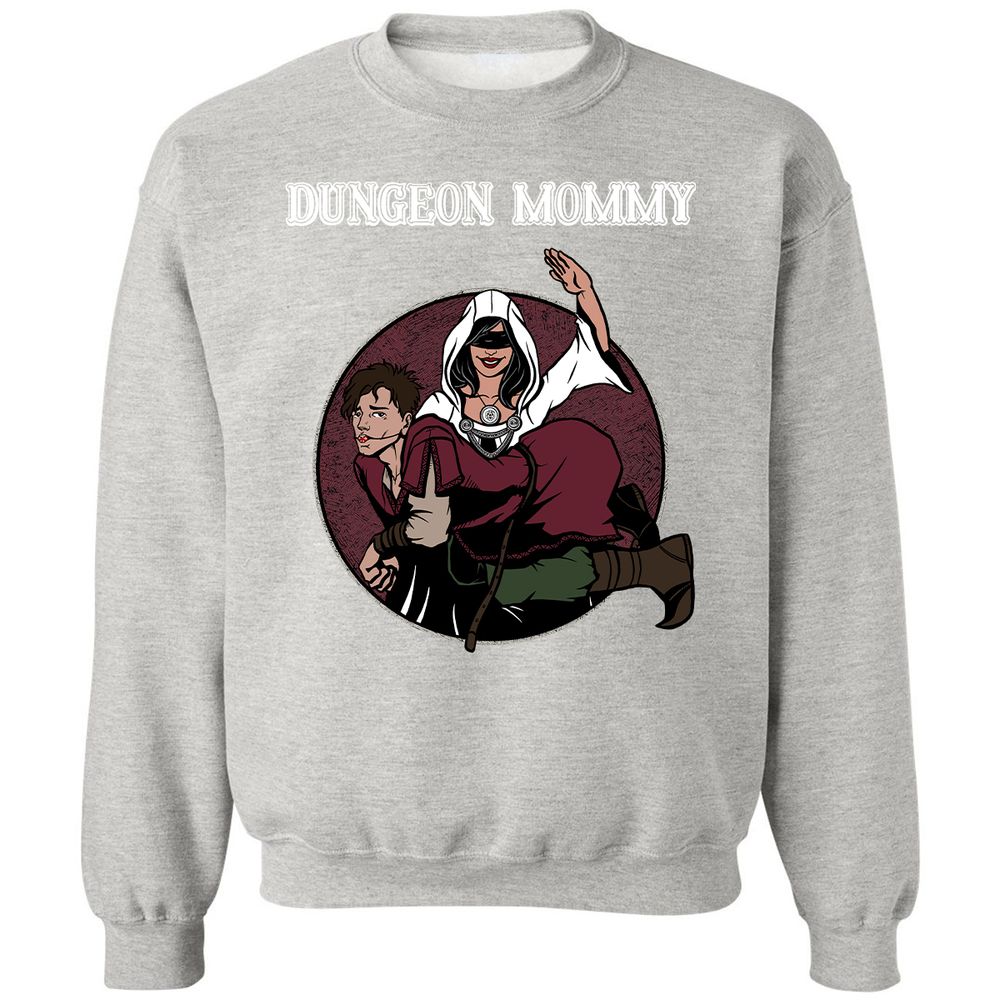Dominant Dungeon Mommy Classic Unisex Sweatshirt - Ash - 8