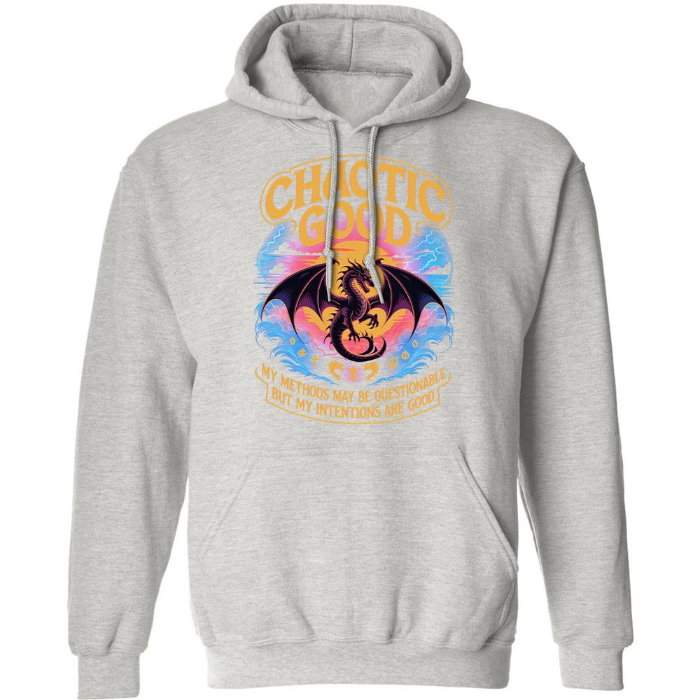 Chaotic Good Classic Unisex Hoodie - Ash - 8