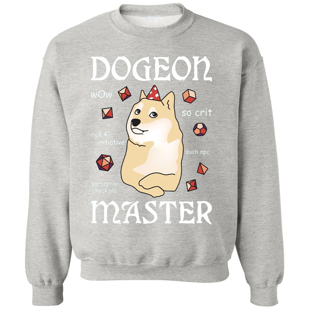 Dogeon Master Classic Unisex Sweatshirt - Ash - 8