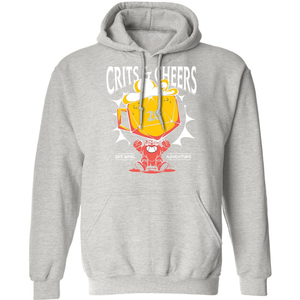 Crits & Cheers Classic Unisex Hoodie - Ash - 8
