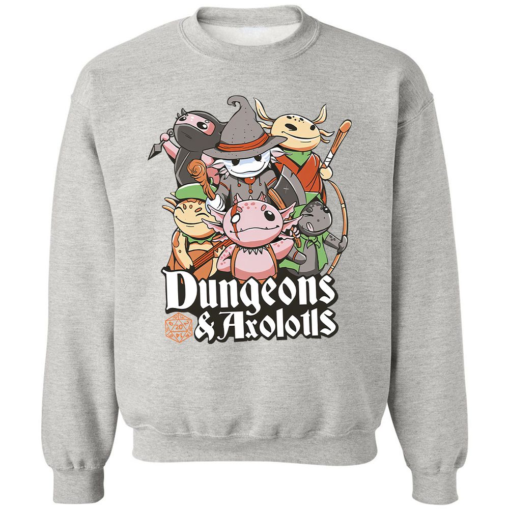 Dungeons And Axolotls Classic Unisex Sweatshirt - Ash - 8