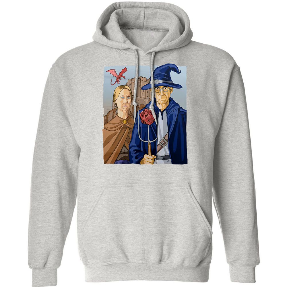 DnD Gothic Classic Unisex Hoodie - Ash - 8