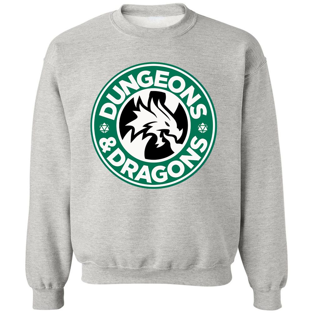 D&D Coffee Classic Unisex Sweatshirt - Ash - 8