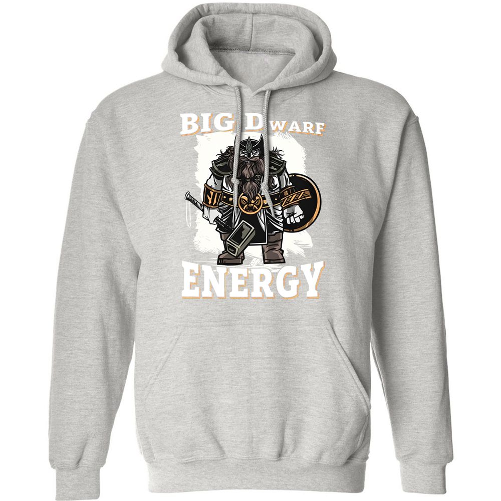 Big Dwarf Energy Classic Unisex Hoodie - Ash - 8