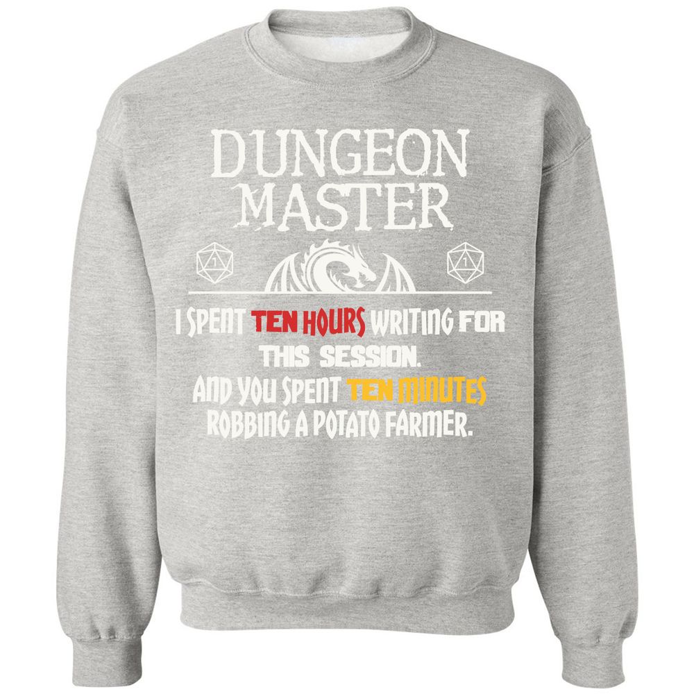 Dungeon Master Chaos Meme Classic Unisex Sweatshirt - Ash - 8