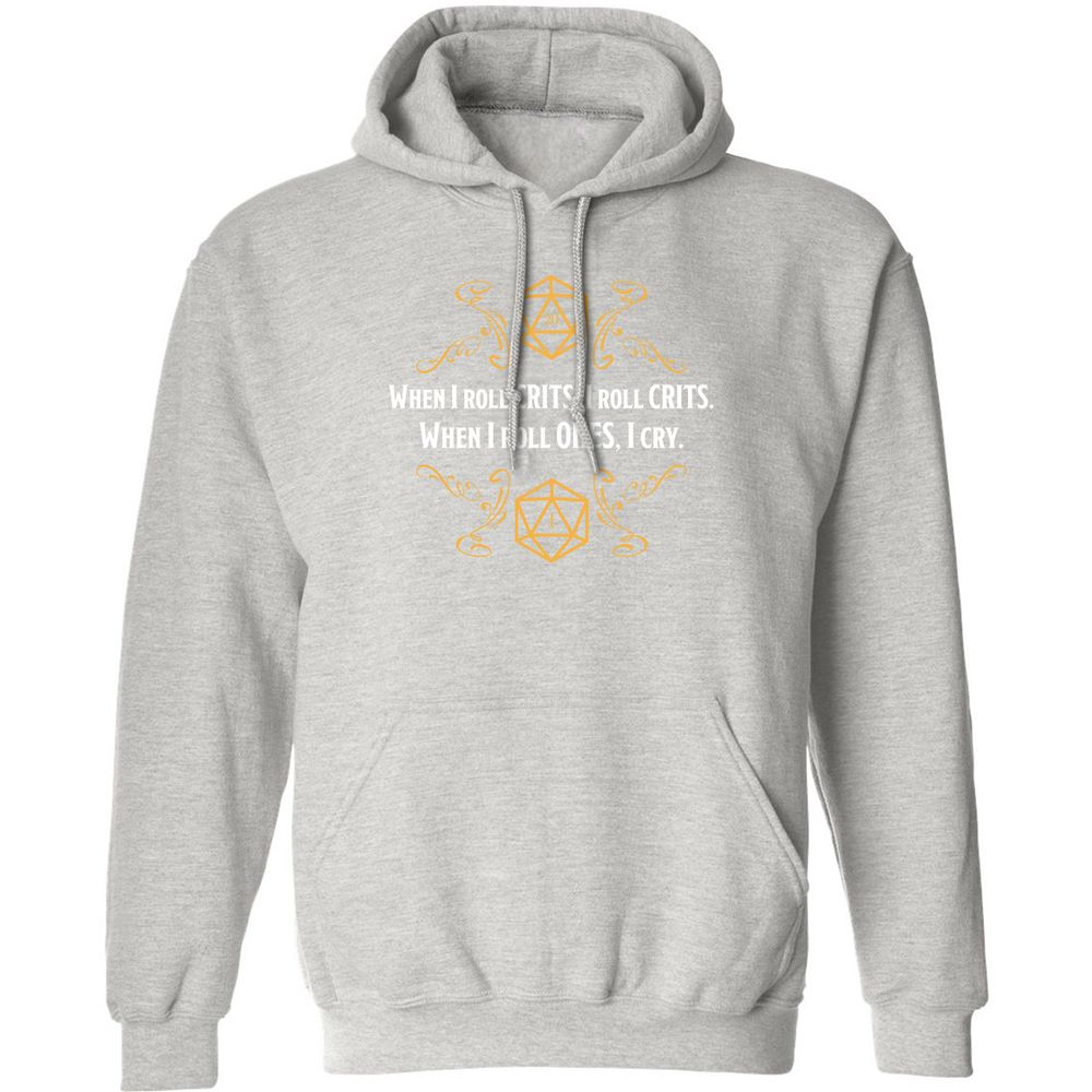 When I Roll Crits Classic Unisex Hoodie - Ash - 8