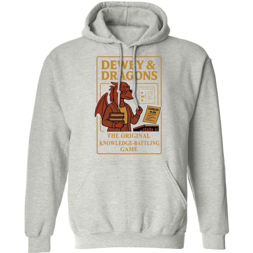 Dewey & Dragons Classic Unisex Hoodie - Ash - 8