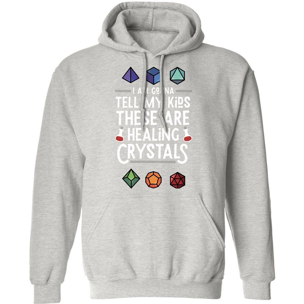 Healing Crystals Classic Unisex Hoodie - Ash - 8