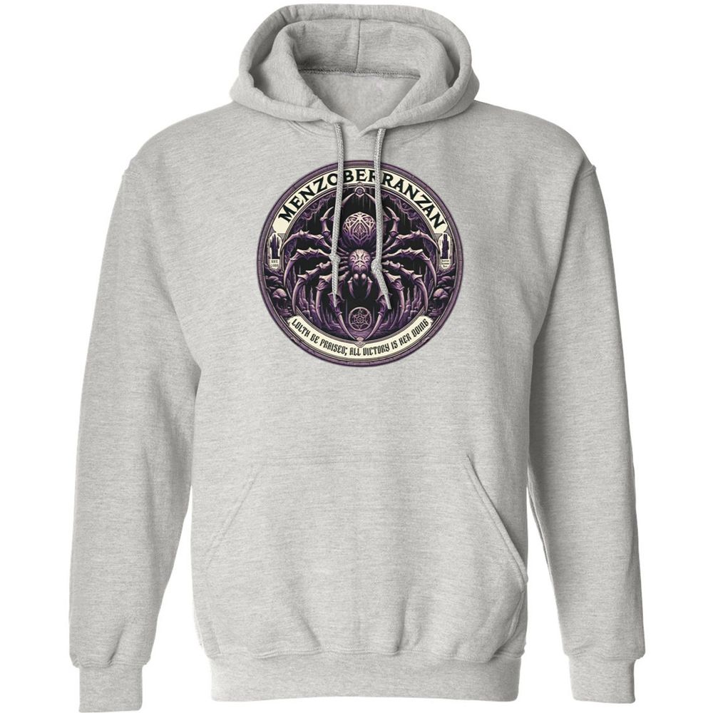 Menzoberranzan Lolth Be Praised Classic Unisex Hoodie - Ash - 8