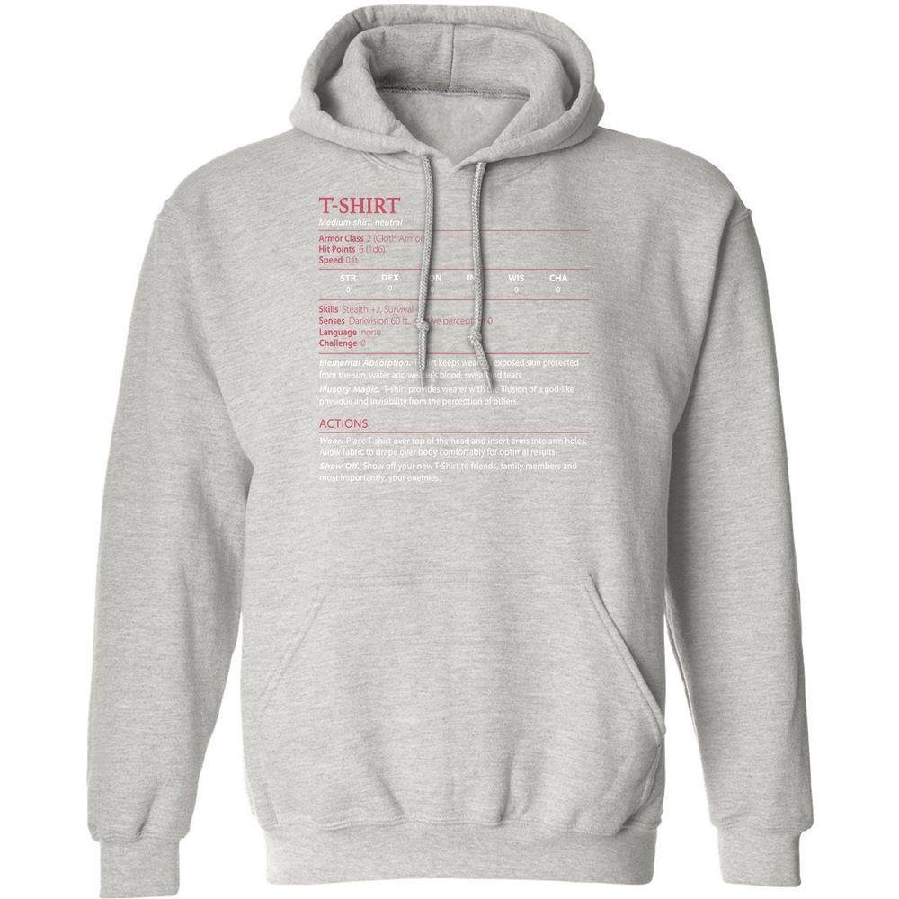 T-Shirt Classic Unisex Hoodie - Ash - 8