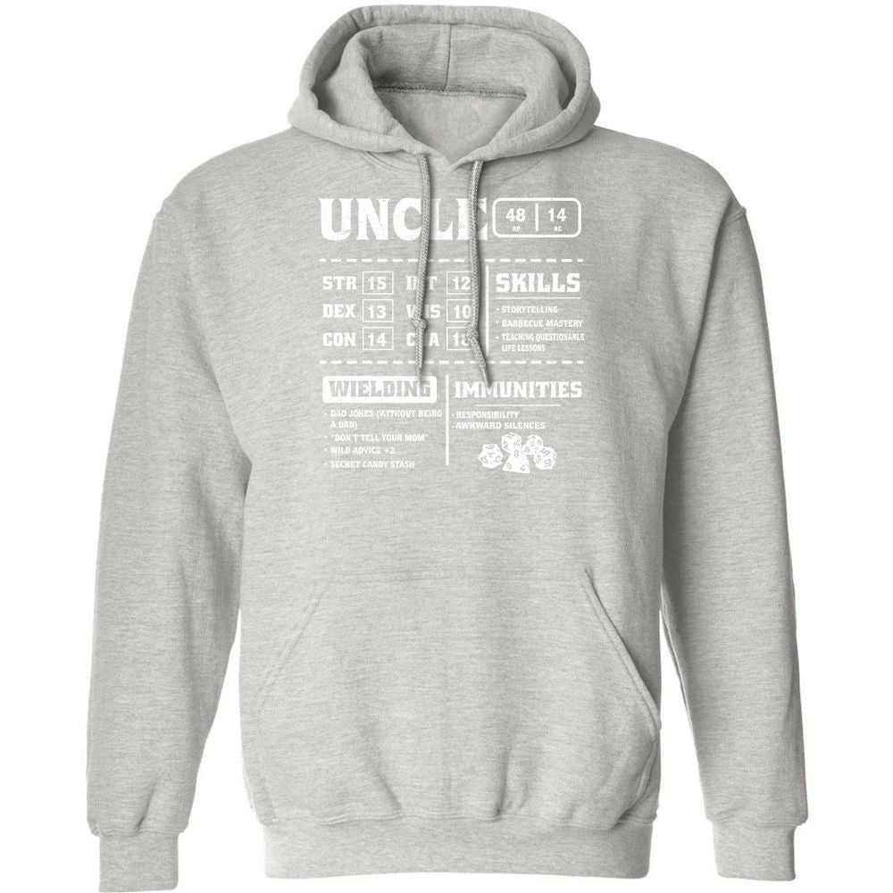 Uncle Stats Classic Unisex Hoodie - Ash - 8