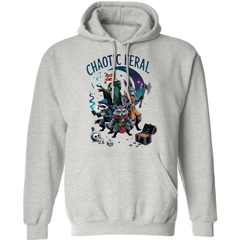 Chaotic Feral Classic Unisex Hoodie - Ash - 8