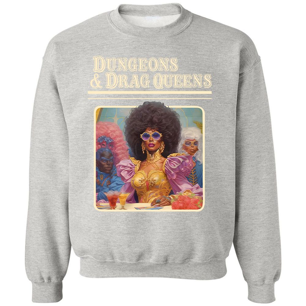 Dungeons & Drag Queens Classic Unisex Sweatshirt - Ash - 8