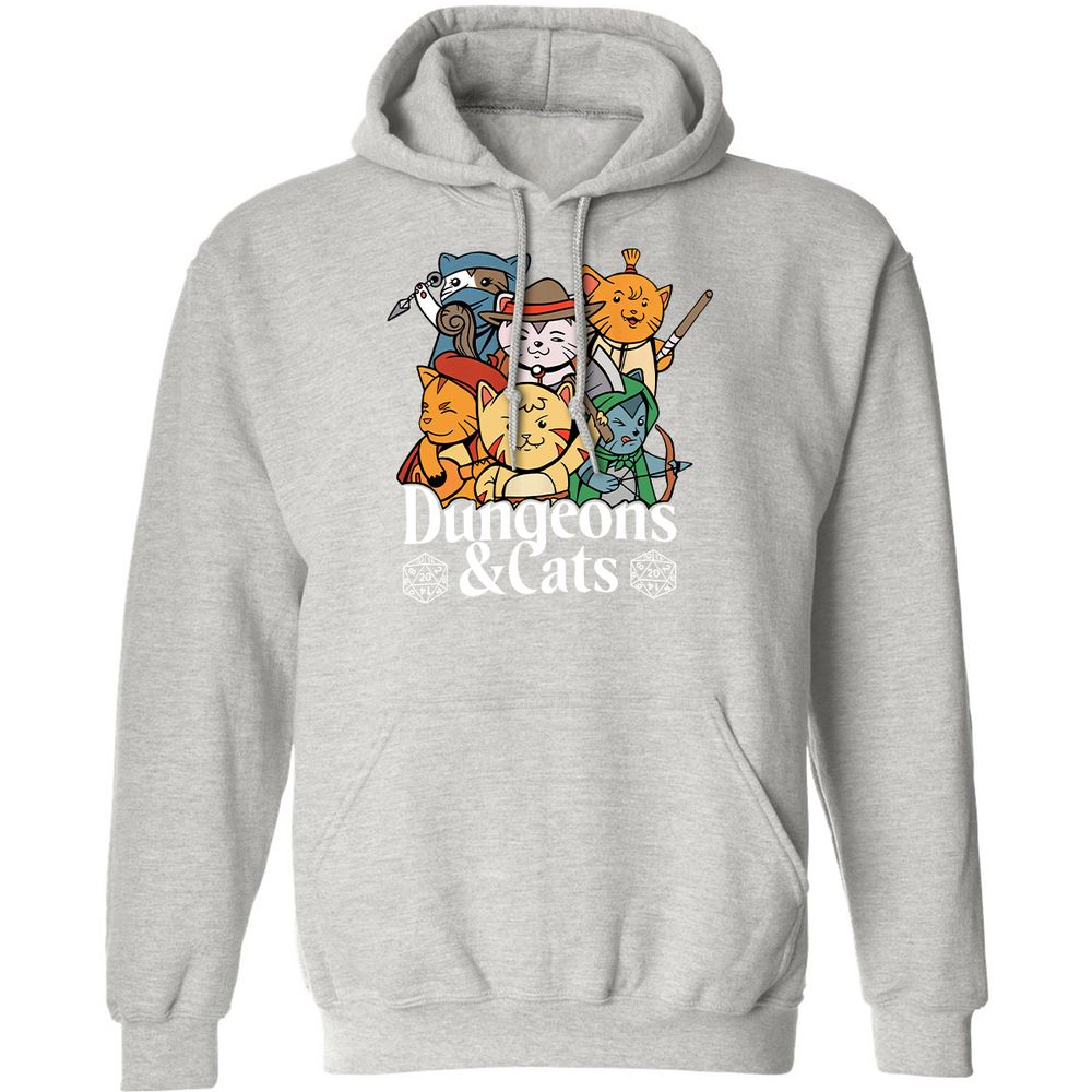 Dungeons & Cats Classic Unisex Hoodie - Ash - 8