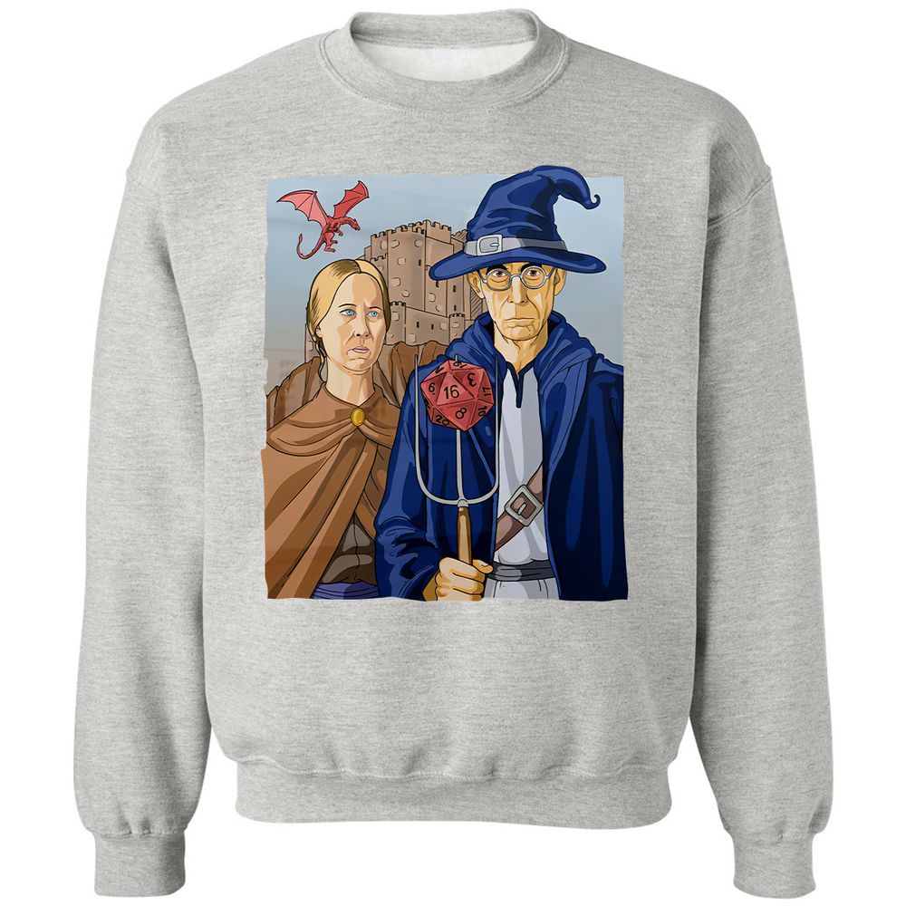 DnD Gothic Classic Unisex Sweatshirt - Ash - 8