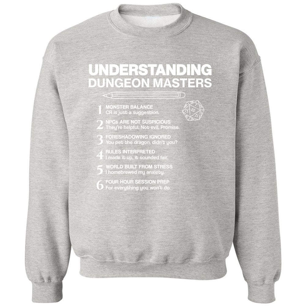 Understanding Dungeon Masters Classic Unisex Sweatshirt - Ash - 8