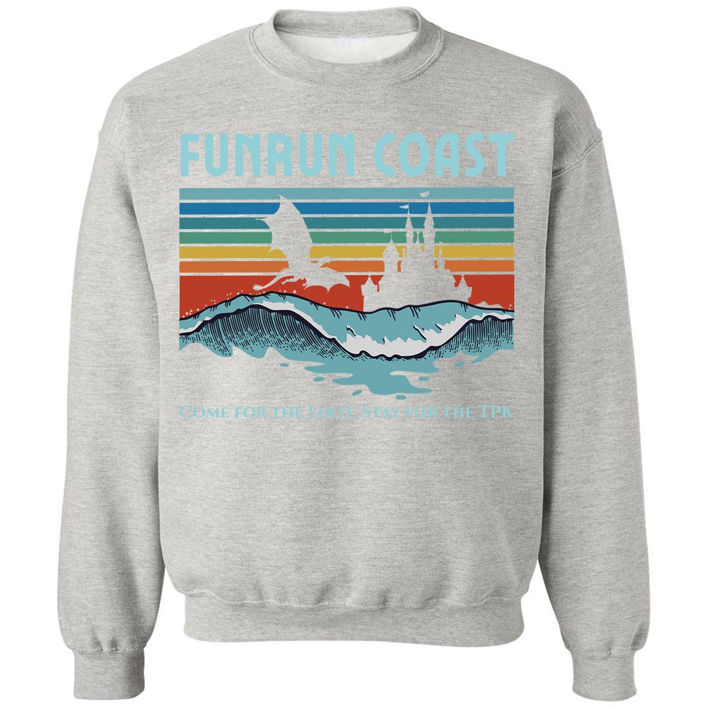 FUNRUN COAST Classic Unisex Sweatshirt - Ash - 8