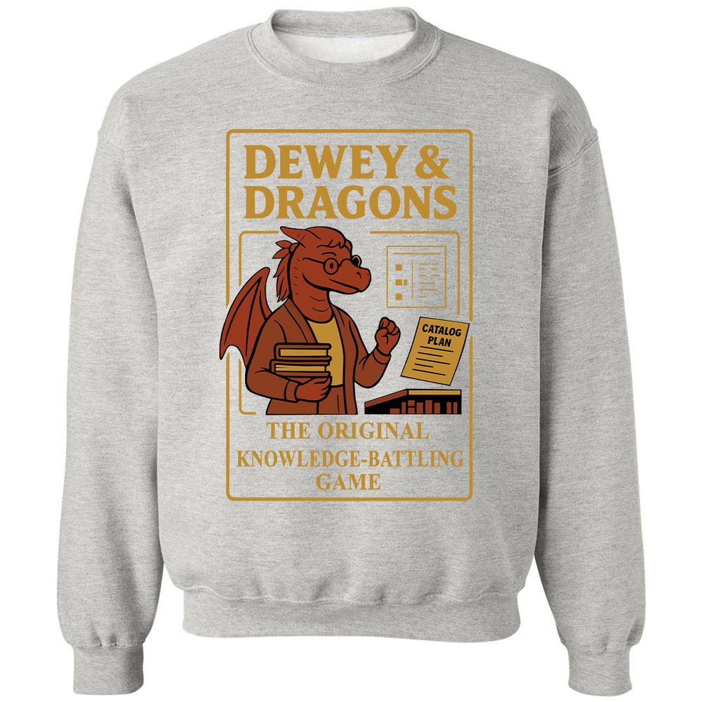 Dewey & Dragons Classic Unisex Sweatshirt - Ash - 8