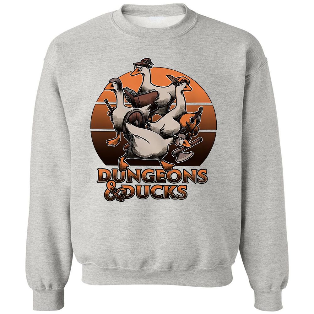 Dungeons And Ducks Classic Unisex Sweatshirt - Ash - 8