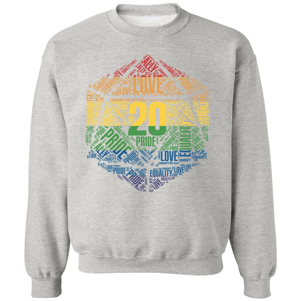 D20 Pride Classic Unisex Sweatshirt - Ash - 8