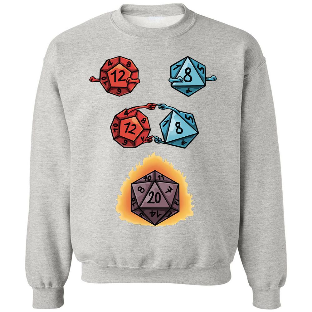 Dice Fusion RPG Classic Unisex Sweatshirt - Ash - 8