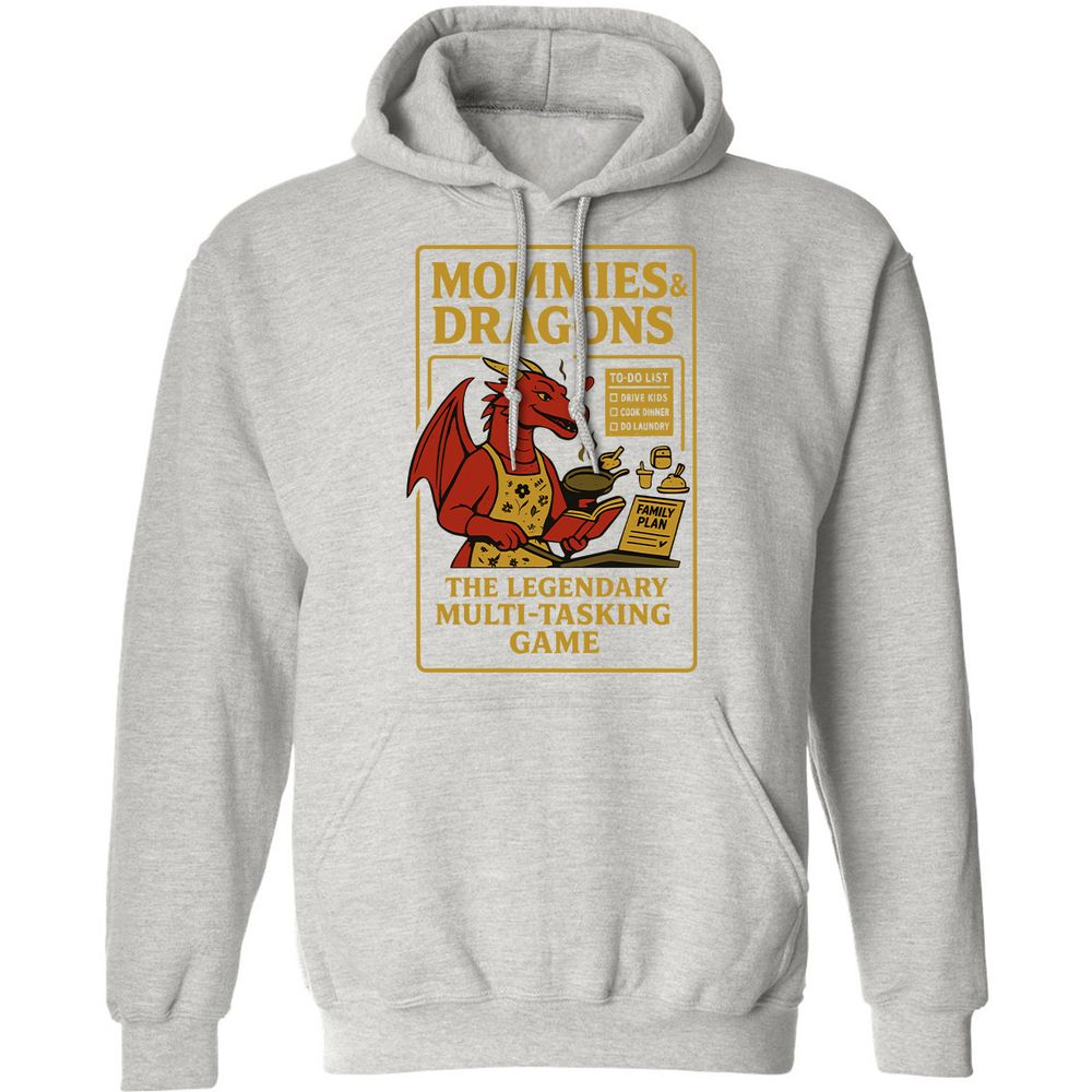 Mommies & Dragons Classic Unisex Hoodie - Ash - 8