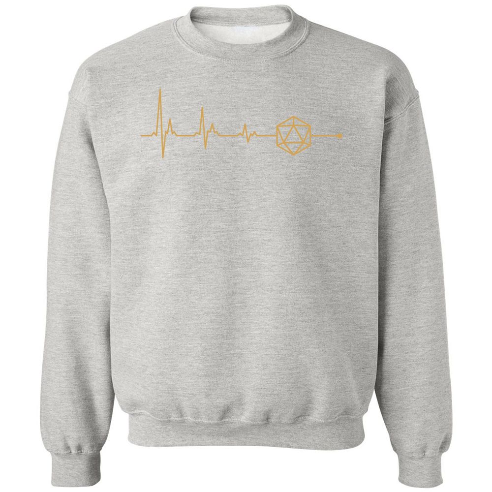D20 Dice Is My Life Classic Unisex Sweatshirt - Ash - 8