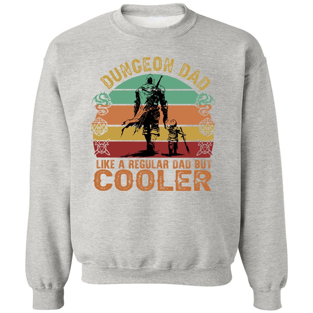 Dungeon Dad Like A Regular Dad Classic Unisex Sweatshirt - Ash - 8
