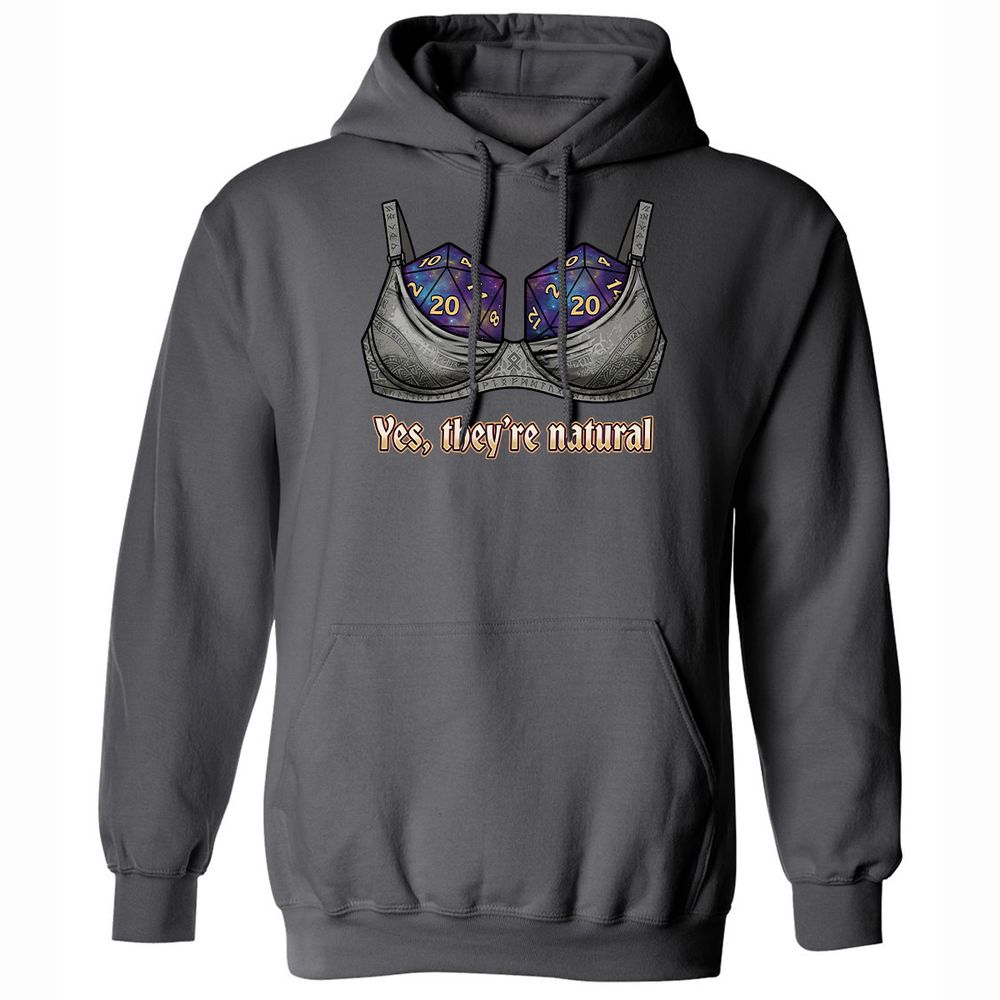 They Are Natural Nat20 Classic Unisex Hoodie - Charcoal - 8