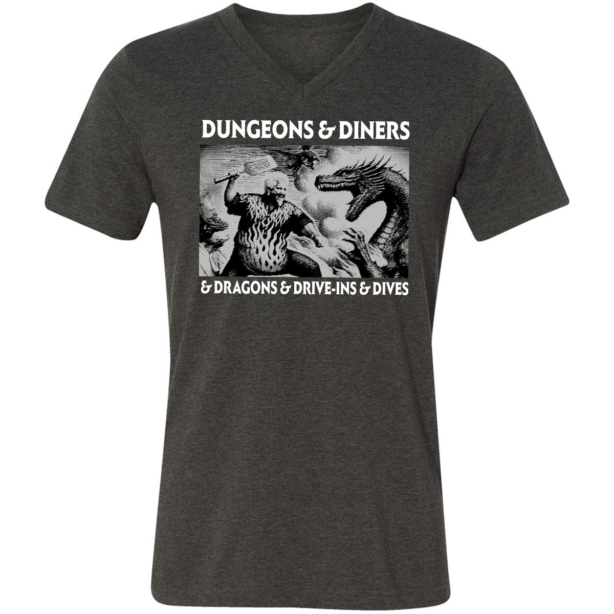 Dungeons & Diners - Dark Grey Heather - 8