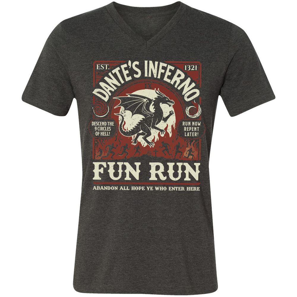 Dante’s Inferno Fun Run – Faerun Fantasy - Dark Grey Heather - 8